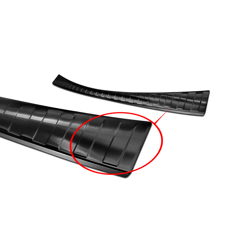 Zwart RVS Achterbumperprotector  Mitsubishi ASX Facelift 2019- 'Ribs'