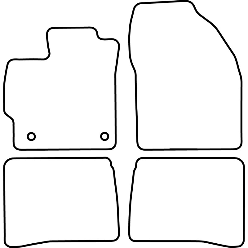 Automatten  Toyota Prius 2012-2016