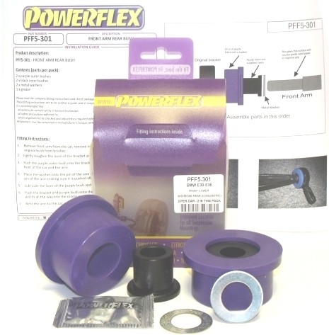 BMW Z1  Front Lower Wishbone Rear Bush - PowerFlex PFF5-301