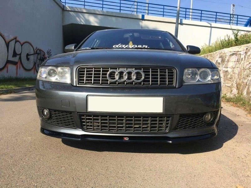 Voorspoiler Audi A4 S-Line B6 V.1 Glanzend Zwart