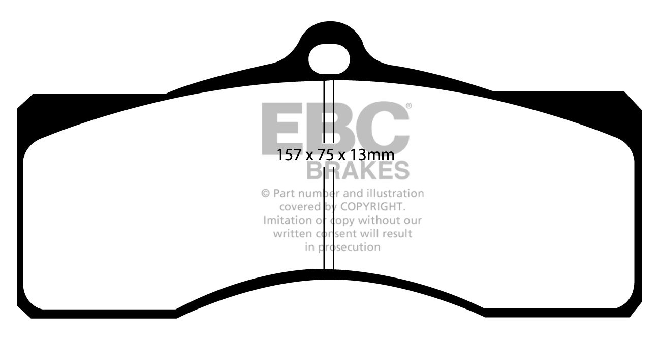 EBC Brakes CHEVROLET Camaro 7.0 1969 Remblokken voorzijde yellow