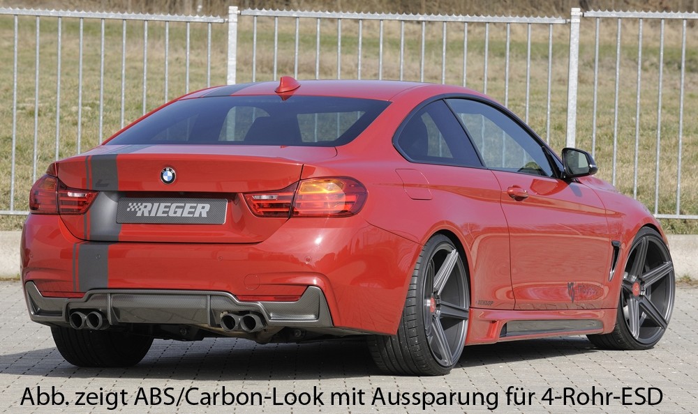 Achterbumper aanzet BMW dubbele uitlaat links 4 serie F32/F33/F3