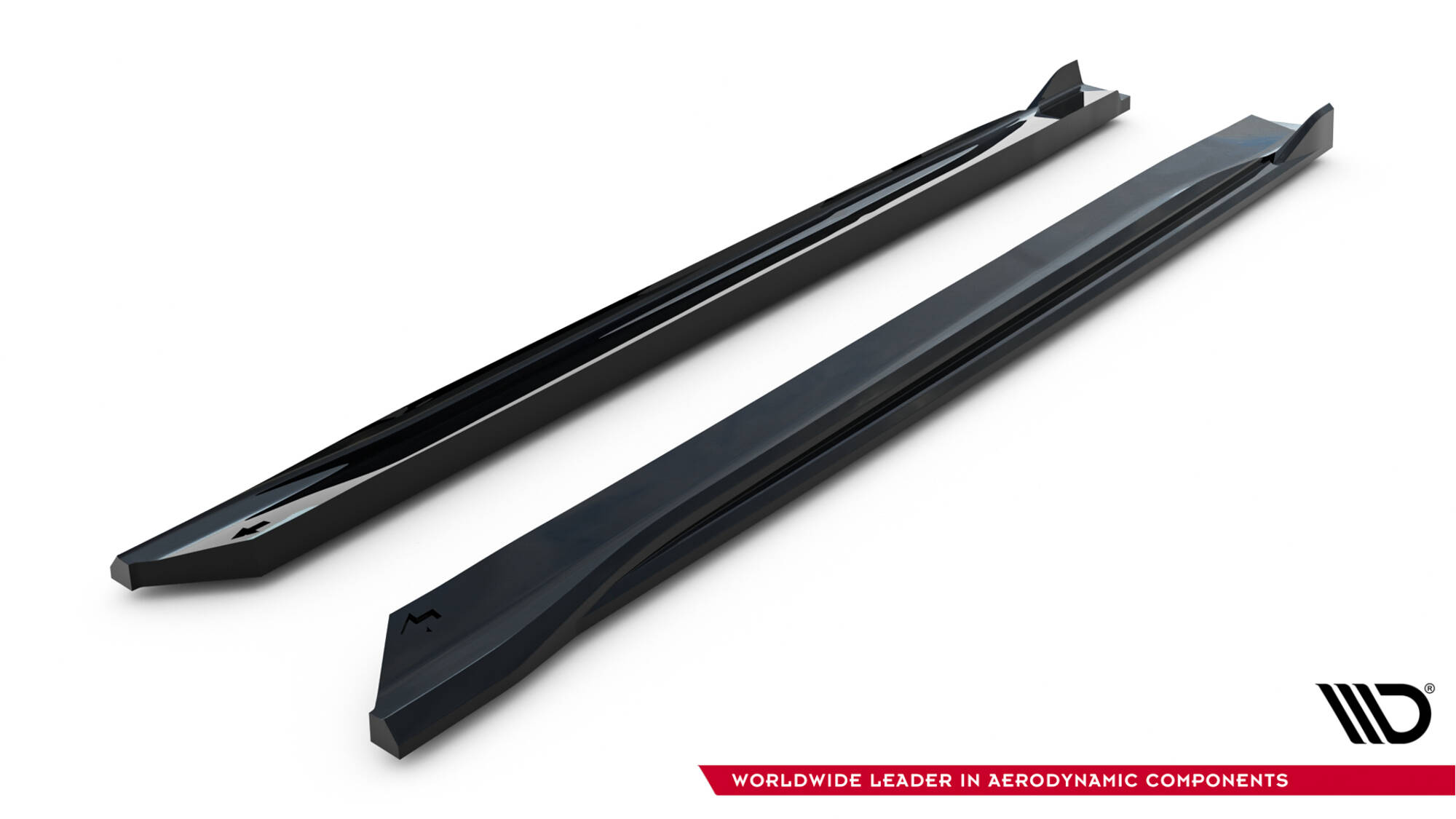 Zijskirts Ford Tourneo Courier MK2 Maxton Glanzend zwart