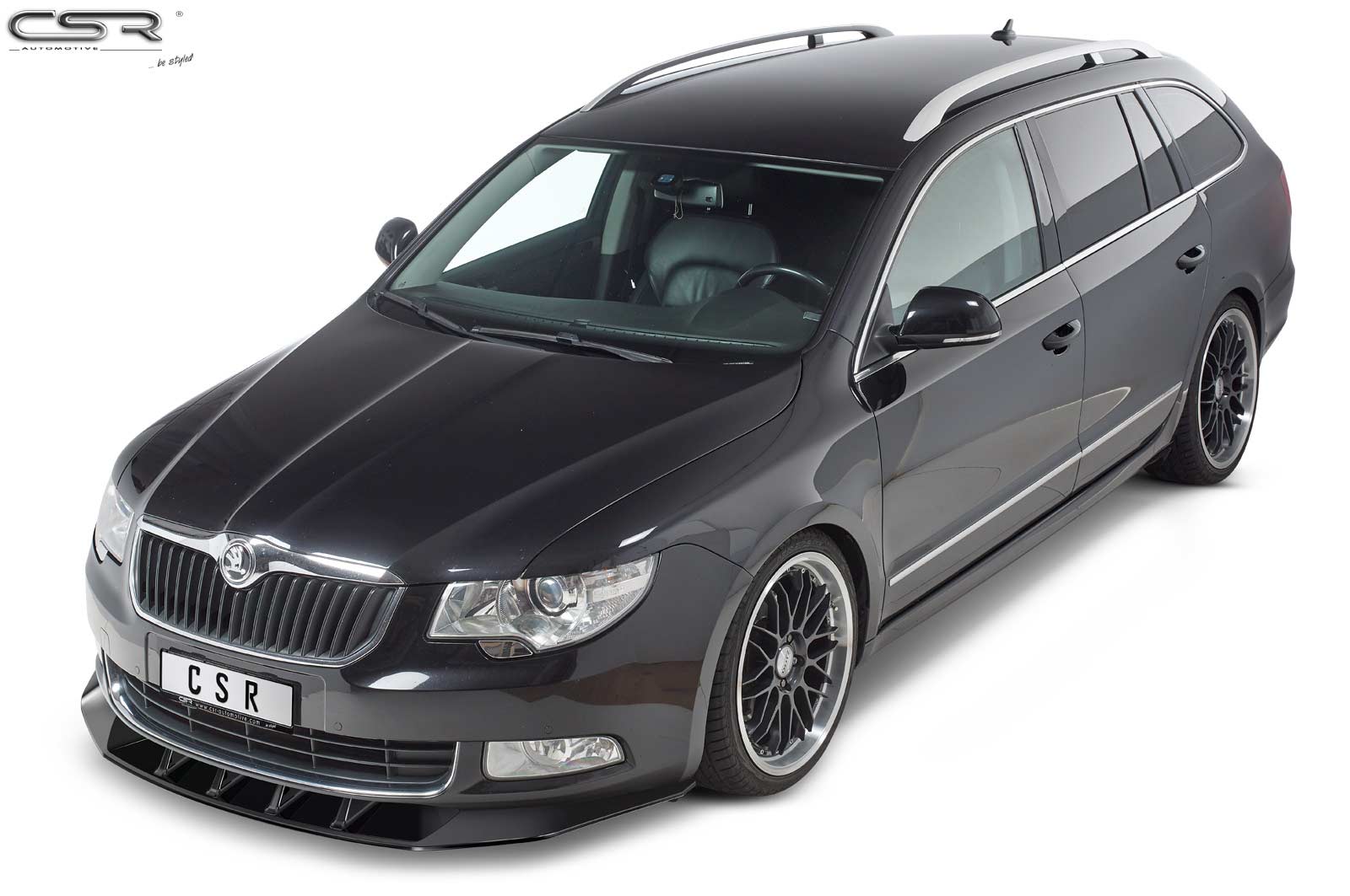 Voorspoiler Skoda Superb II Glans Zwart – 2008–06/2013