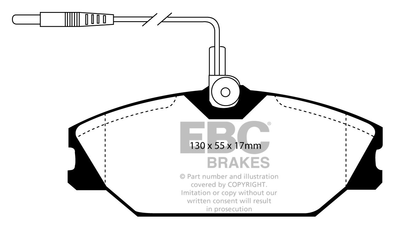 EBC Brakes RENAULT Safrane 2.2 92-96 Remblokken voorzijde