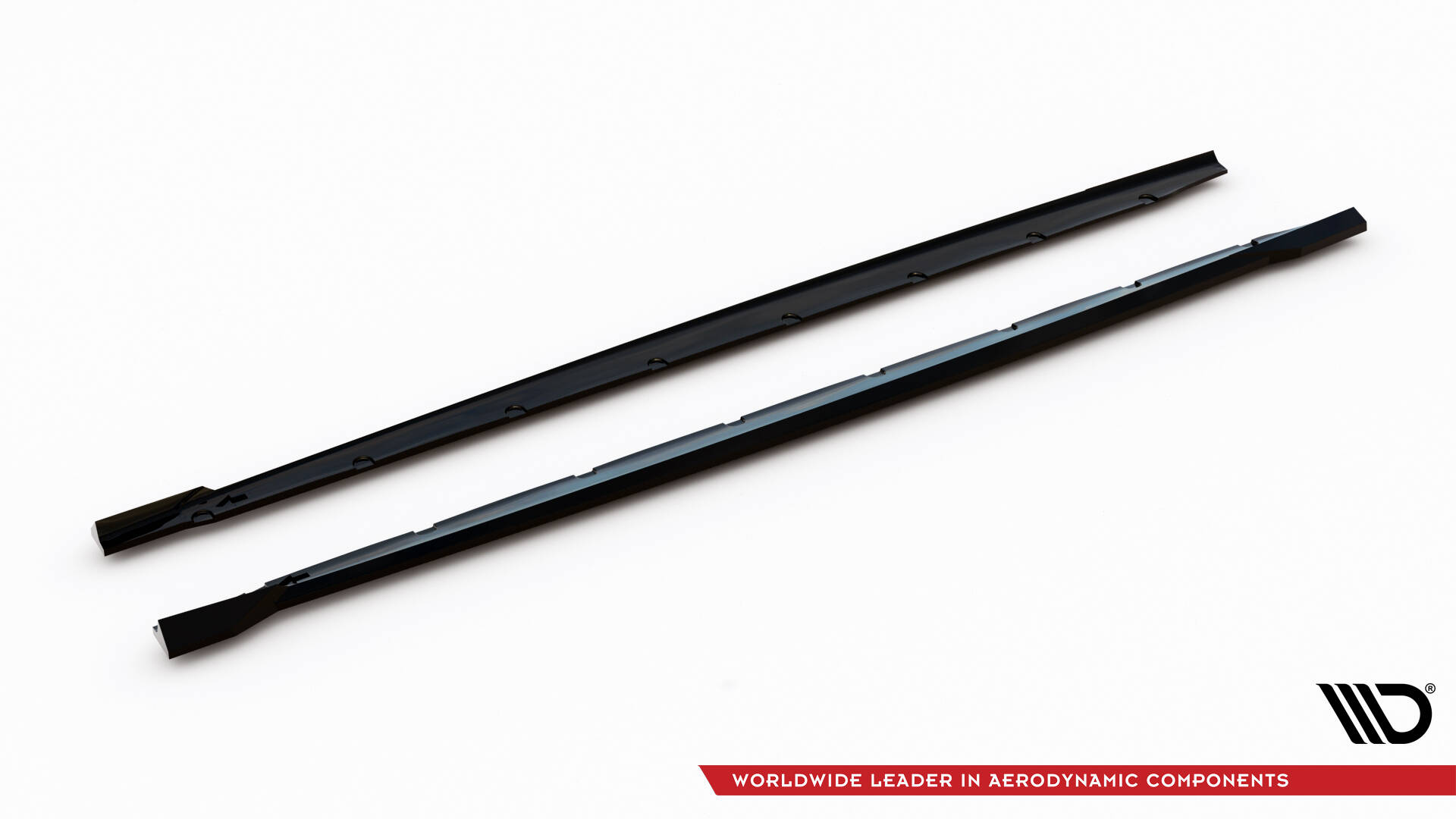 Zijskirts V.3 BMW M135i / 1 M-Pack F70 Maxton Glanzend zwart