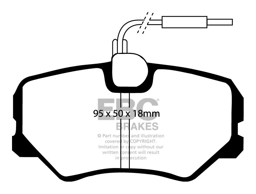 EBC Brakes PEUGEOT 405 1.9 87-96 Remblokken voorzijde