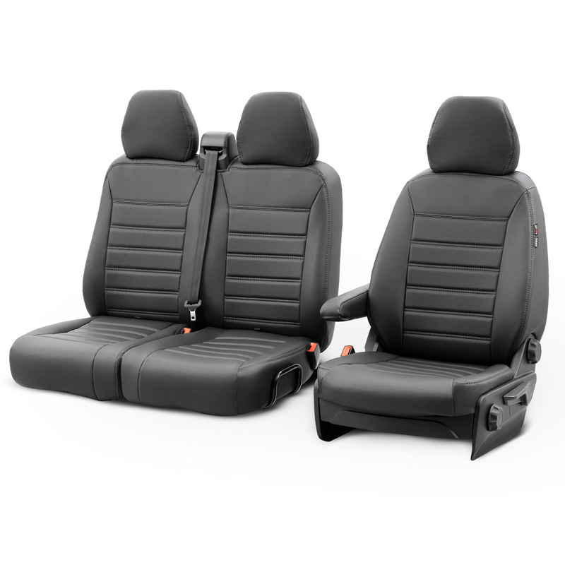 New York Design Kunstleder Stoelhoezenset 2+1  Volkswagen Crafter/MAN TGE 2017- (Standard) (split in rug bank)