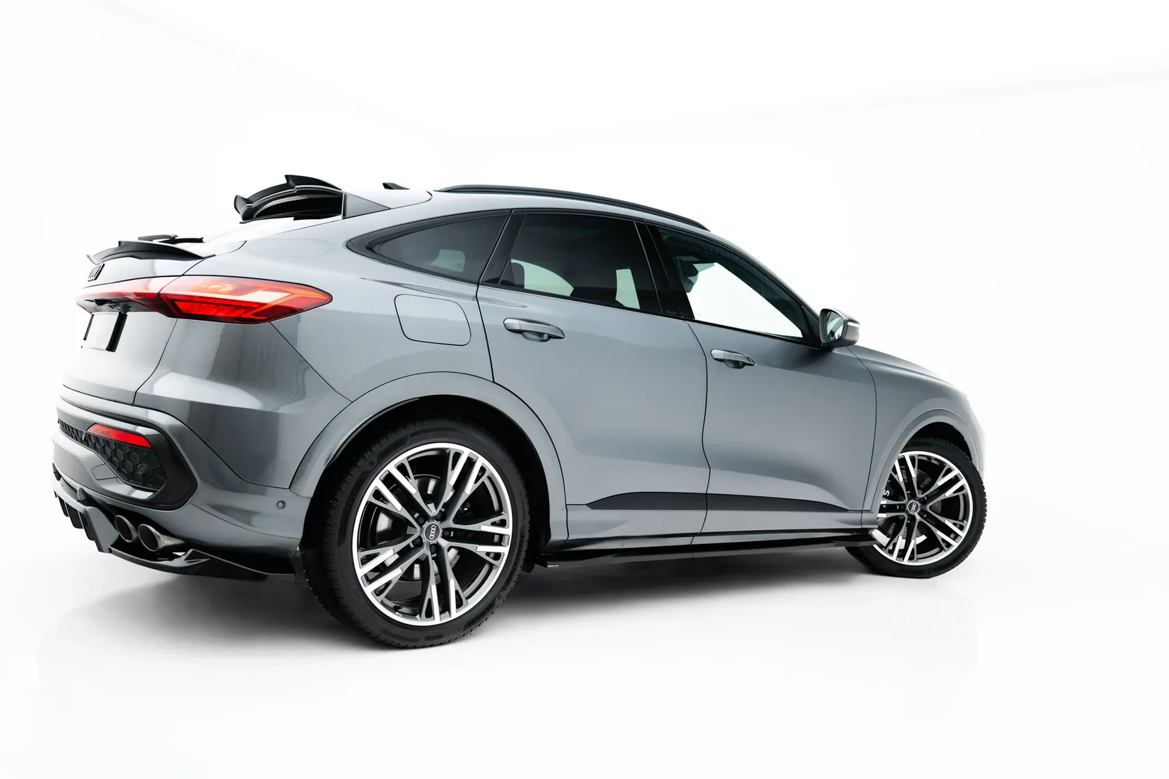 Zijskirts Audi SQ5 / Q5 S-Line Sportback / SUV Mk3 Maxton Glans Zwart
