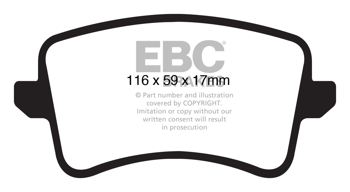 EBC Brakes AUDI A5  2.0 TD 2009-.. Remblokken achterzijde