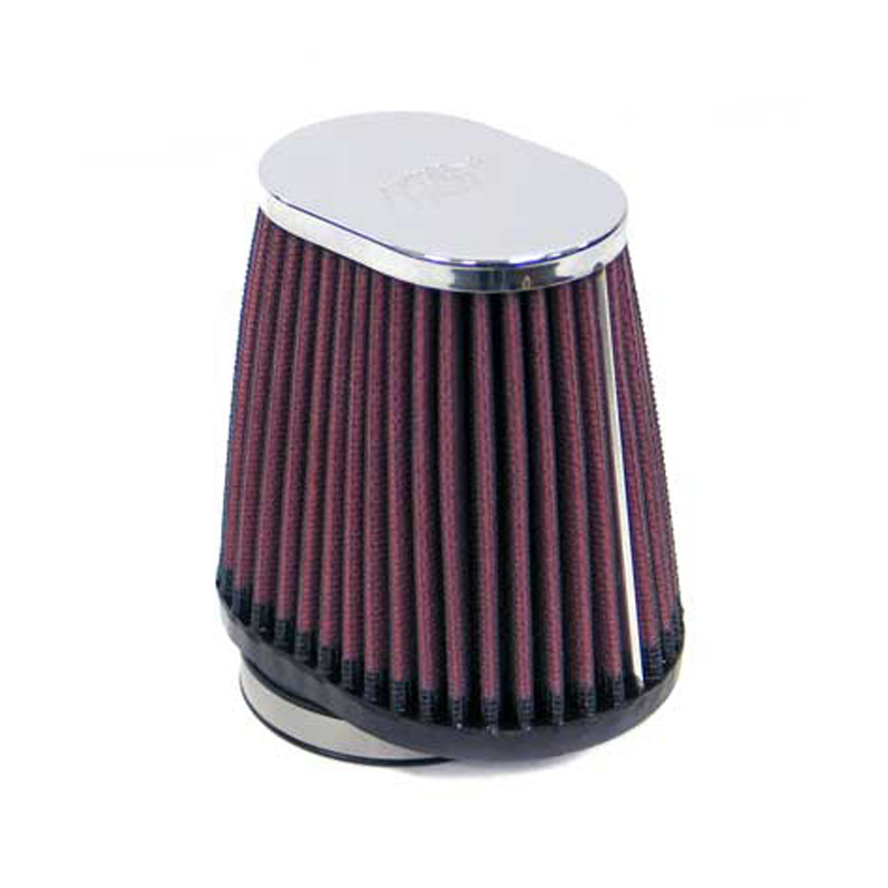 K&N Universeel Luchtfilter Ovaal/Konisch 54mm offset aansluiting, 102mm x 76mm onder, 76mm x 51mm top, 102mm hoogte (RC-2900)