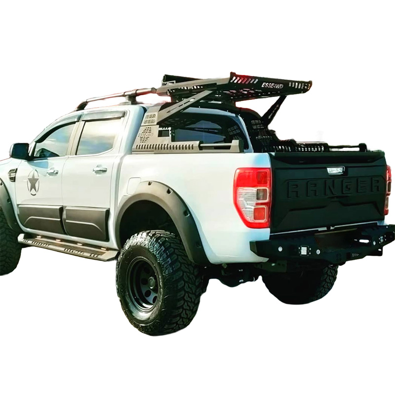 Achterklepcover  Ford Ranger T6/T7/T8 2012-2022 - Versie 2 - Matzwart