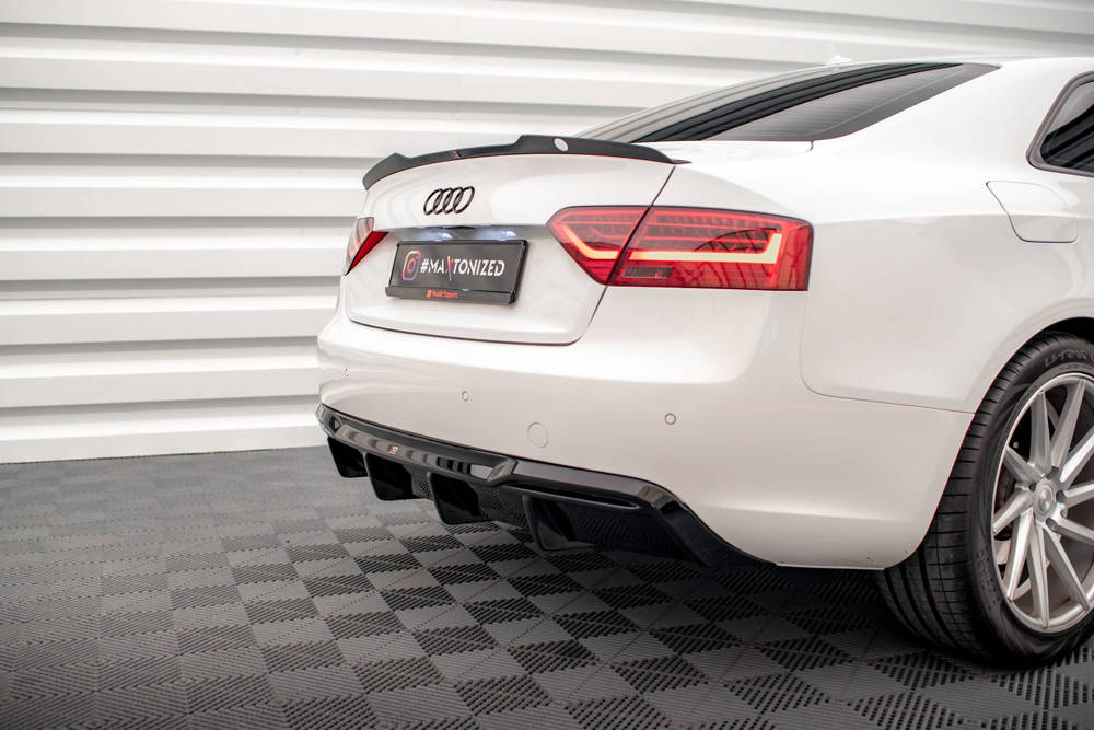 Diffuser Audi A5 Coupe 8T Facelift  2011 - 2016  Maxton Glans Zwart