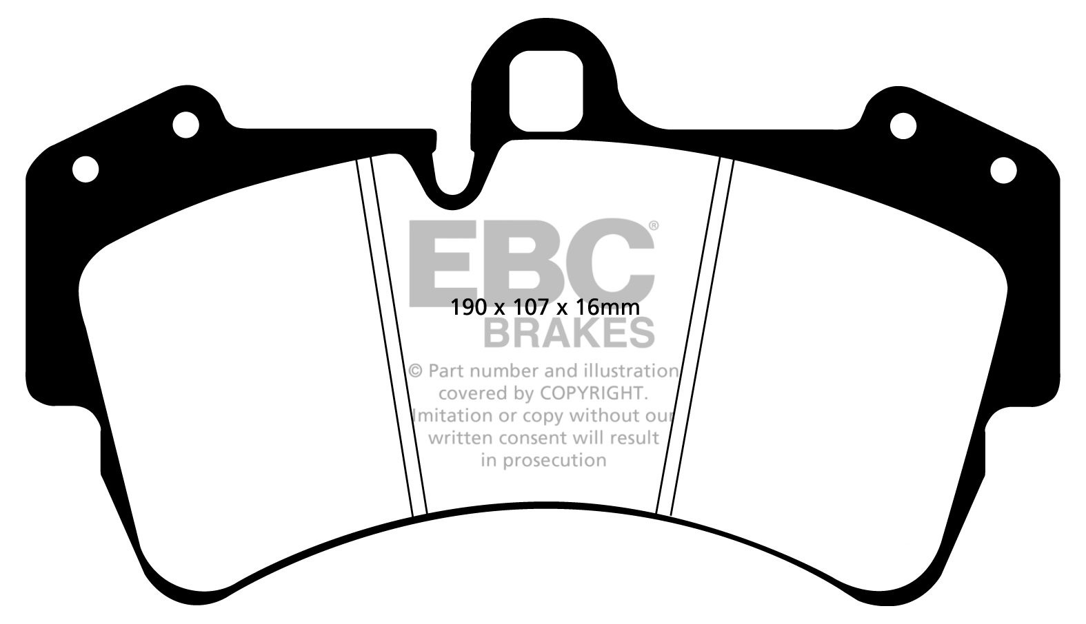EBC Brakes VW Touareg 3.6 2005-2010 Remblokken voorzijde yellows