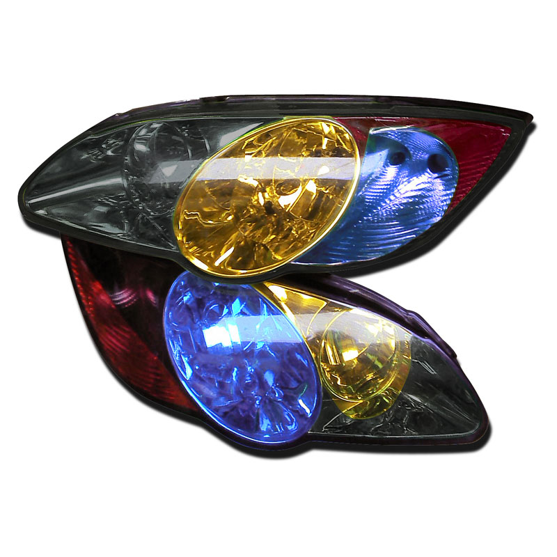 Koplamp-/achterlicht folie - Blauw - 1000x30 cm