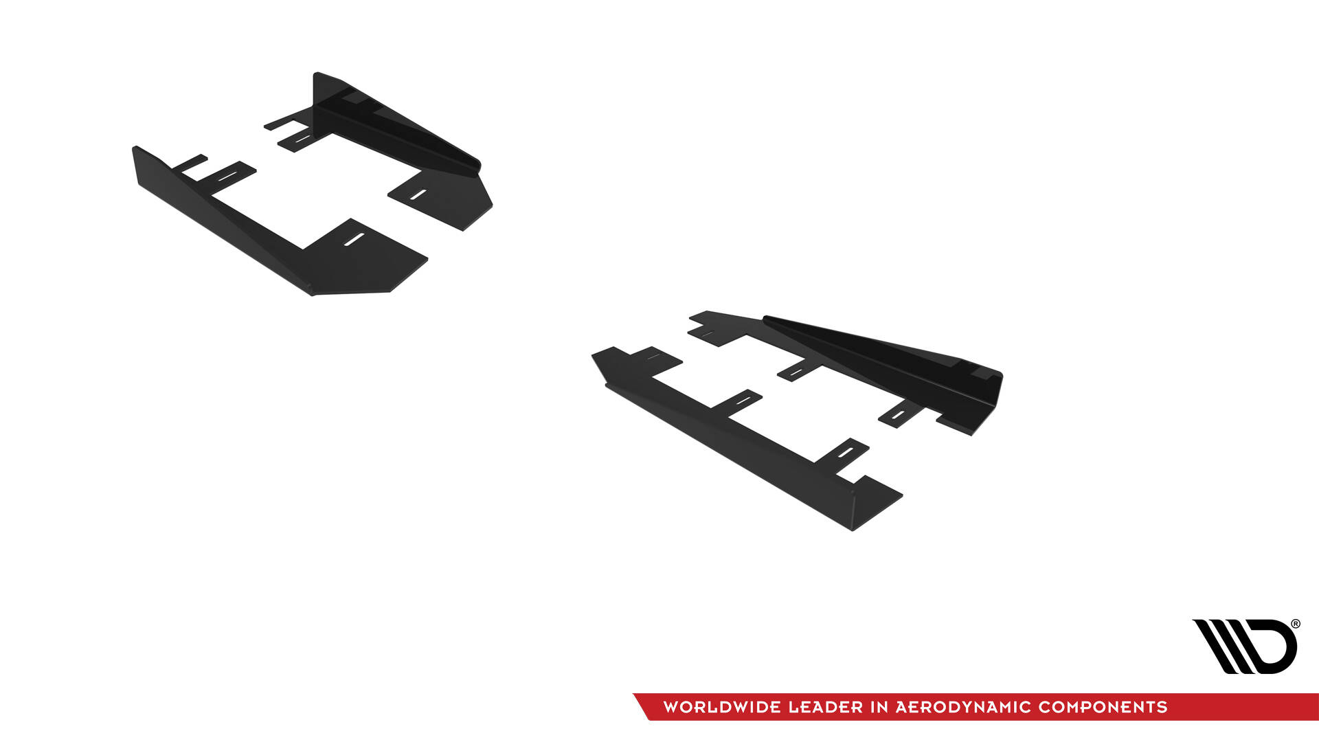 Street Pro Zij Flaps Ford Mustang GT MK7 Maxton Glanzend zwart