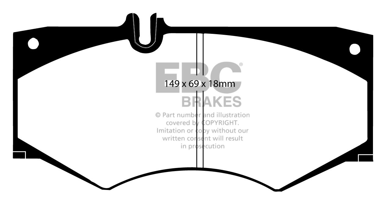 EBC Brakes MERCEDES G-Wagon (W463) G36 AMG 95-98 Remblokken voor