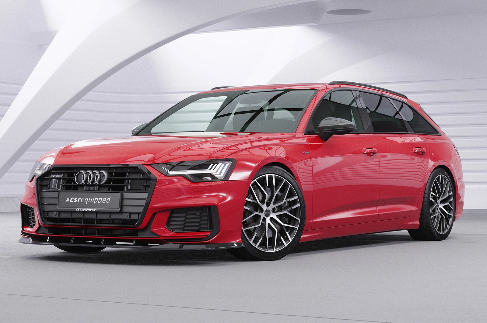 Voorspoiler Audi A6 S-Line / S6 C8 (Typ 4K/F2) Glans Zwart – 2018–2023 (A6) / 2019–2023 (S6)