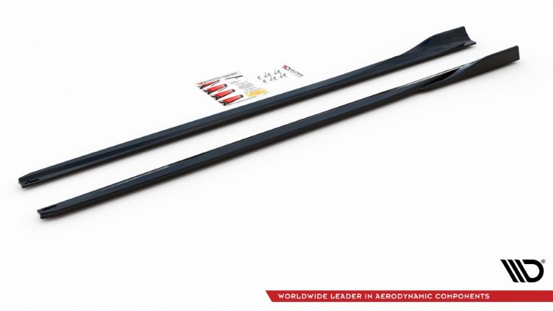 Zijskirts Diffusers Ford Focus ST / ST-Line Mk4 V.4 Glanzend Zwart