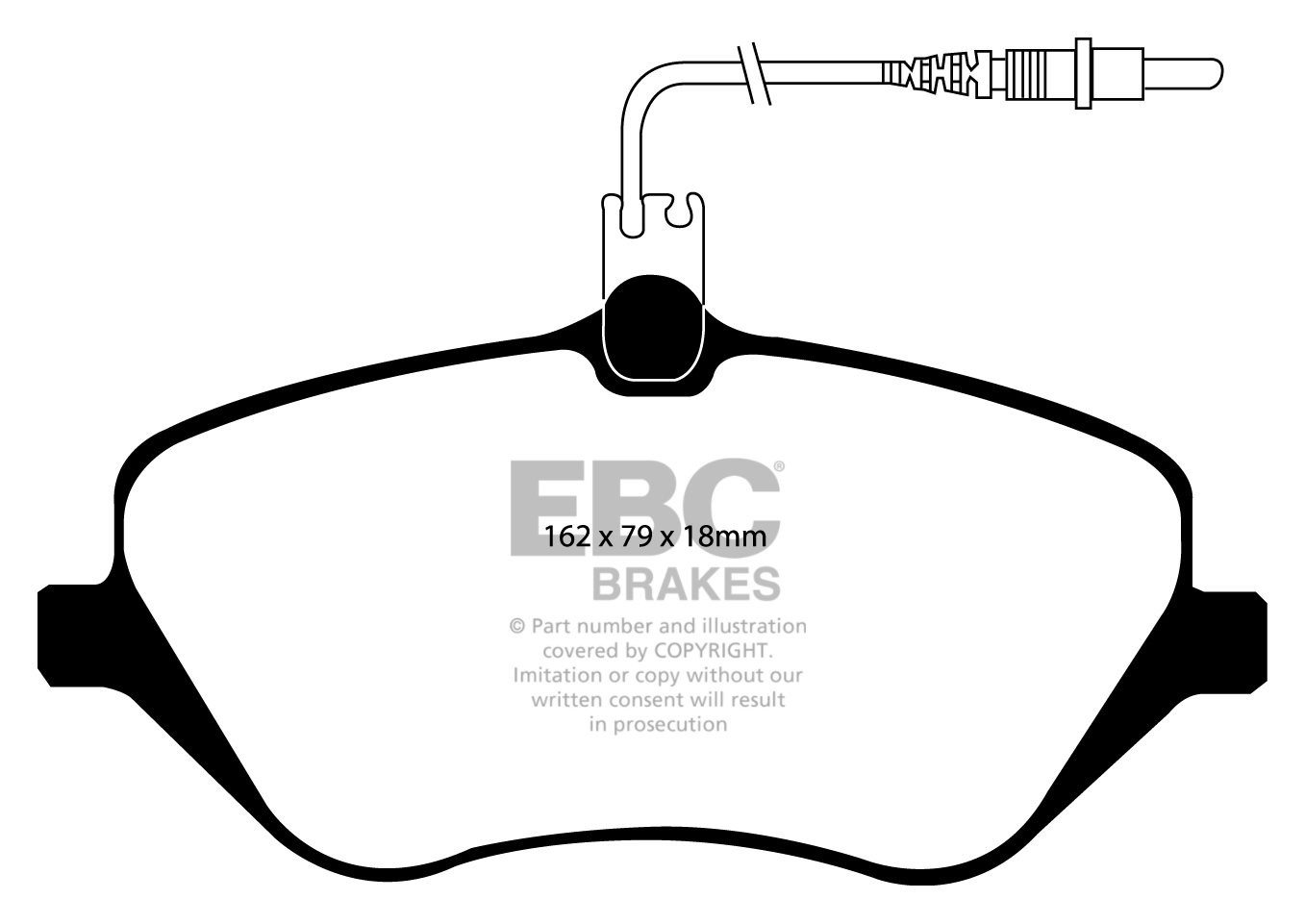 EBC Brakes PEUGEOT 407 3.0 2004-2008 Remblokken voorzijde redstu