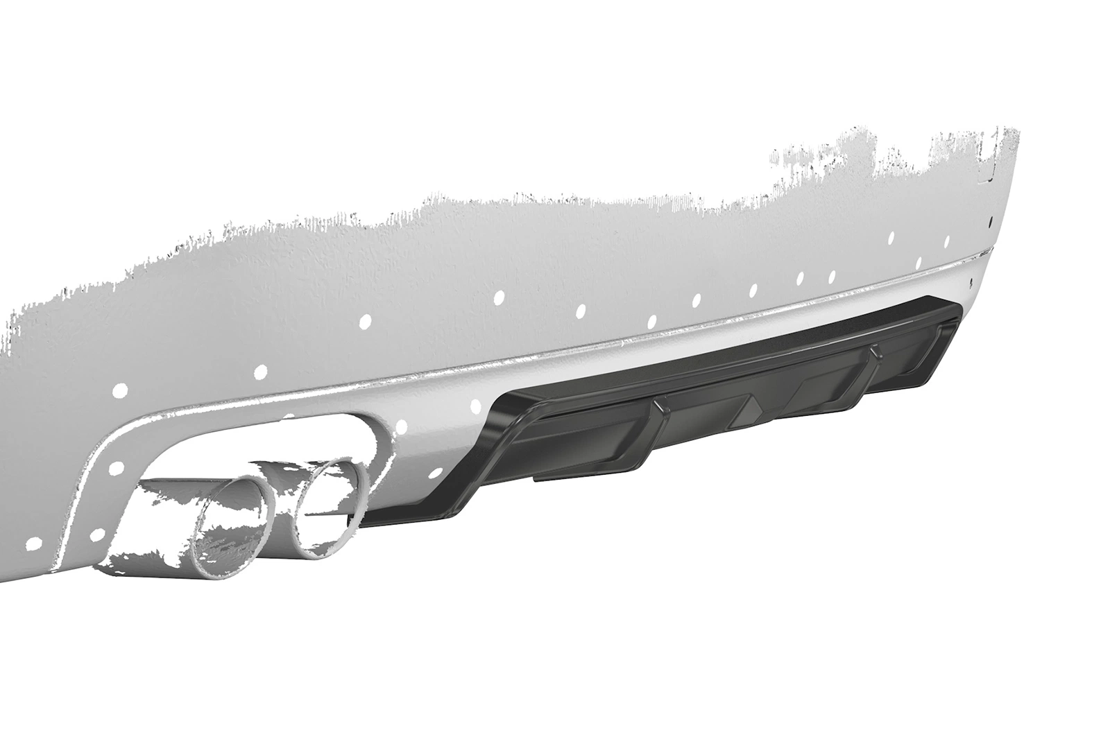 Achterspoiler BMW 5er F11 glans zwart