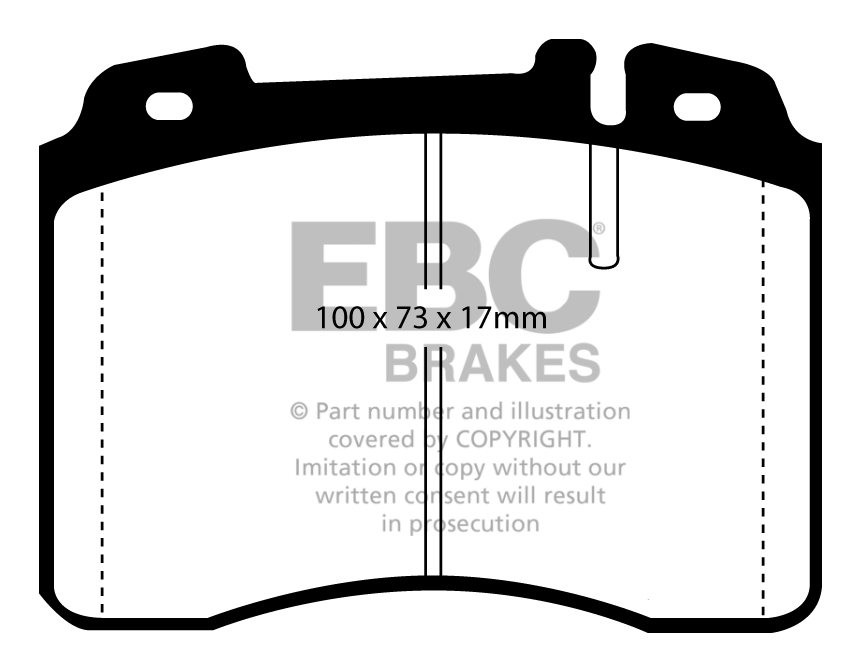 EBC Brakes MERCEDES SL-Class (R129) SL320 94-96 Remblokken voorz