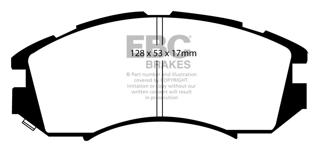EBC Brakes SUBARU Impreza 1.6 93-97 Remblokken voorzijde greenst