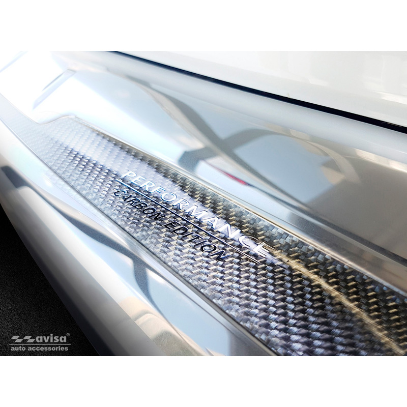 RVS Achterbumperprotector 'Deluxe'  BMW X5 G05 M-Pakket 2018- 'Performance' excl. M-Competition Zilver/Zilver Carbon