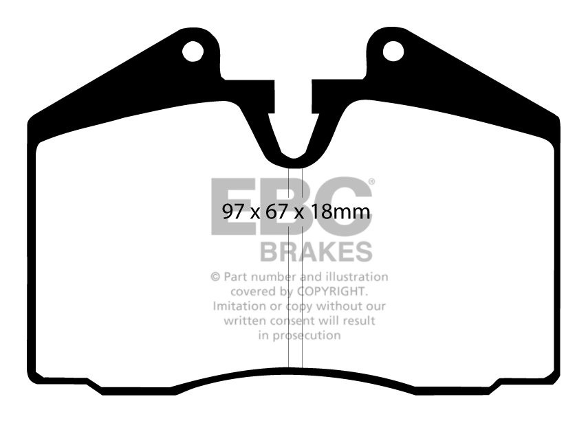EBC Brakes PORSCHE 911 (993) 3.8 Carrera 95-97 Remblokken achter