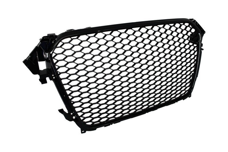 Grill Audi A4 B8 Facelift (2012-2015) RS Design Piano Black Emb