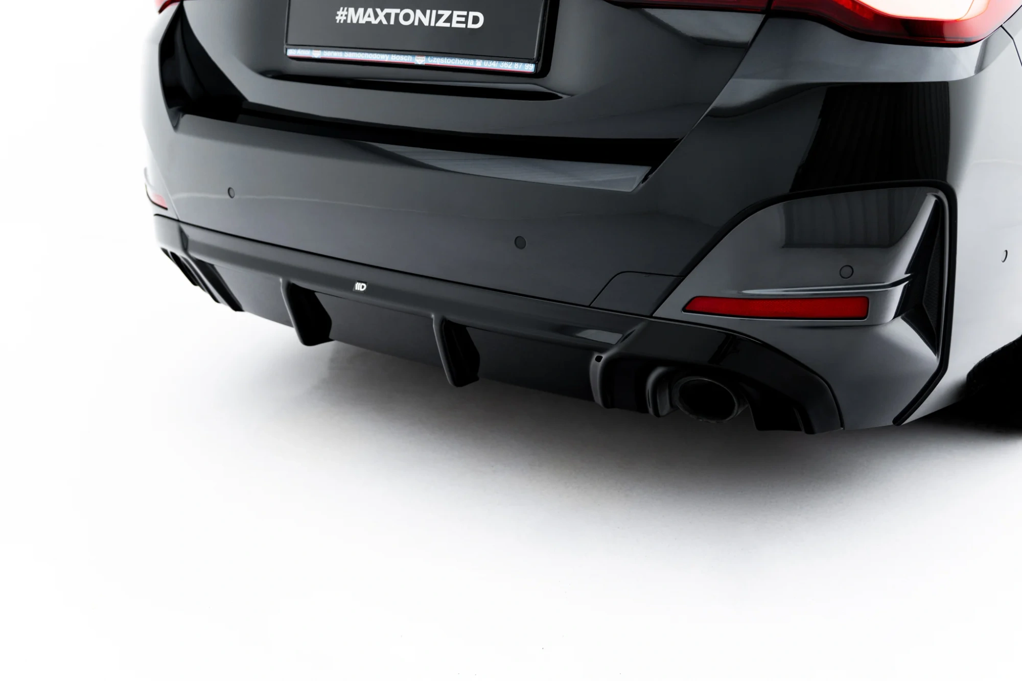 Achter Diffuser BMW 4 M-Pack Gran Coupe G26 Maxton Glanzend zwart