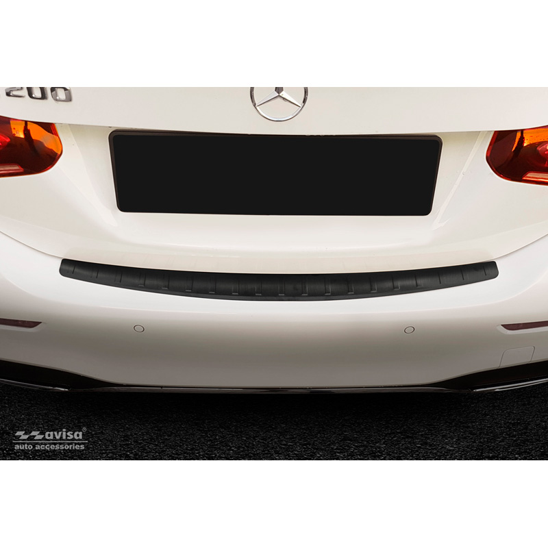 Zwart RVS Achterbumperprotector  Mercedes A-Klasse W177 Sedan 9/2018- 'Ribs'
