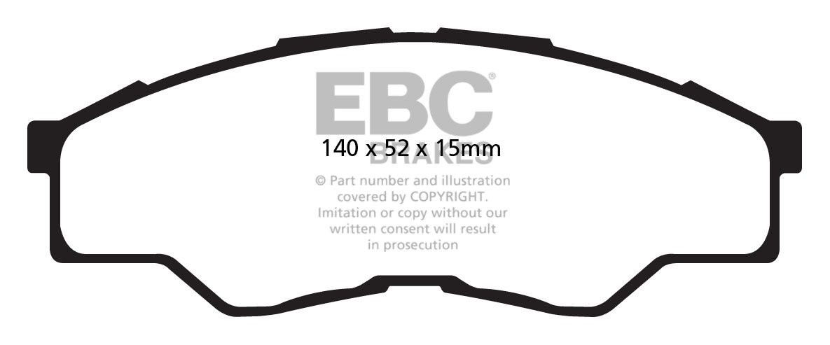 EBC Brakes TOYOTA BEDRIJFSWAGEN Hi-Lux 2.5 TD (120) 4WD LWB 2007
