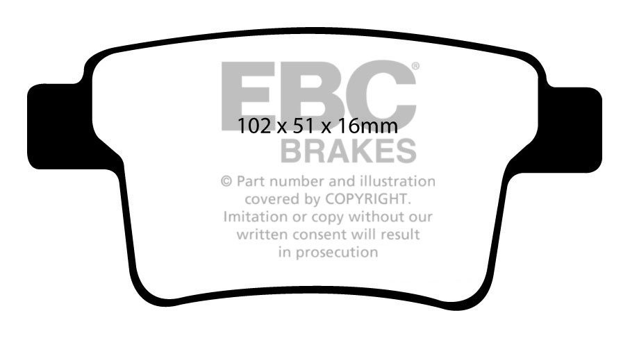 EBC Brakes FORD Mondeo (Station) 2.2 TD 2004-2007 Remblokken ach