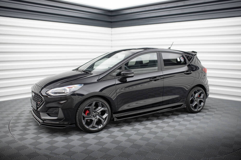 Zijskirts V.7 Ford Fiesta ST / ST Line Mk8  Maxton Glans Zwart