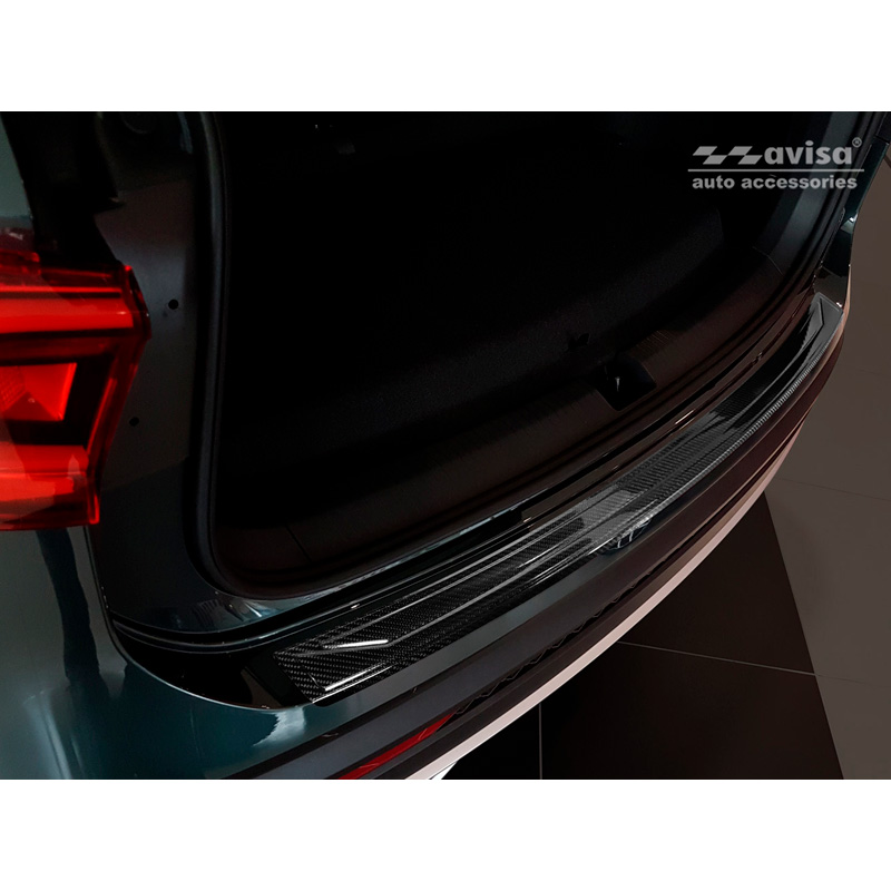 Echt 3D Carbon Achterbumperprotector  Seat Tarraco 2019-