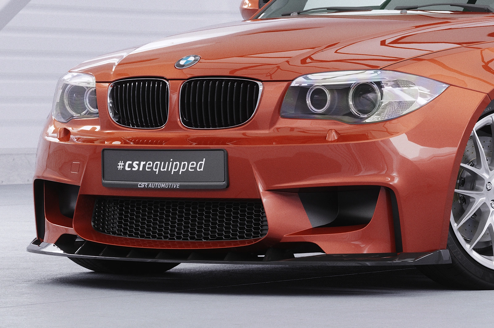 Voorspoiler BMW 1er E82 M Coupe Glans Zwart – CSR Automotive