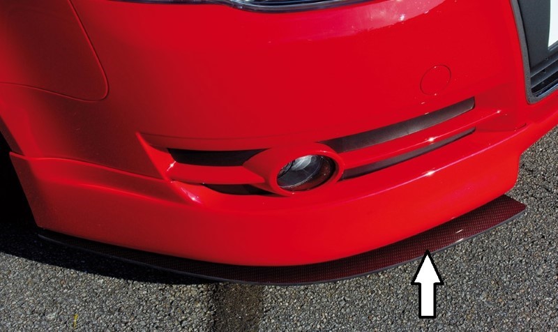 Spoilerzwaard Carbon voor Voorspoiler Audi A4 8E B7 11.04- Rieger