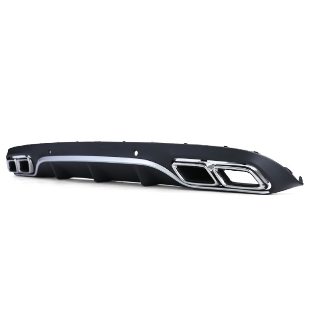 Diffusor Mercedes C205 A205 Coupe / Cabrio 15-19 C63 Design Chroom