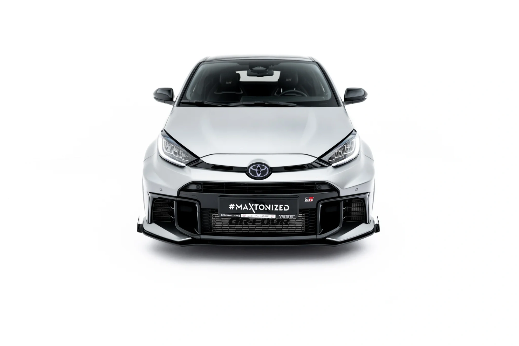 Voorspoiler Toyota GR Yaris Mk4 Facelift Maxton  Street Pro Front Splitter + Flaps