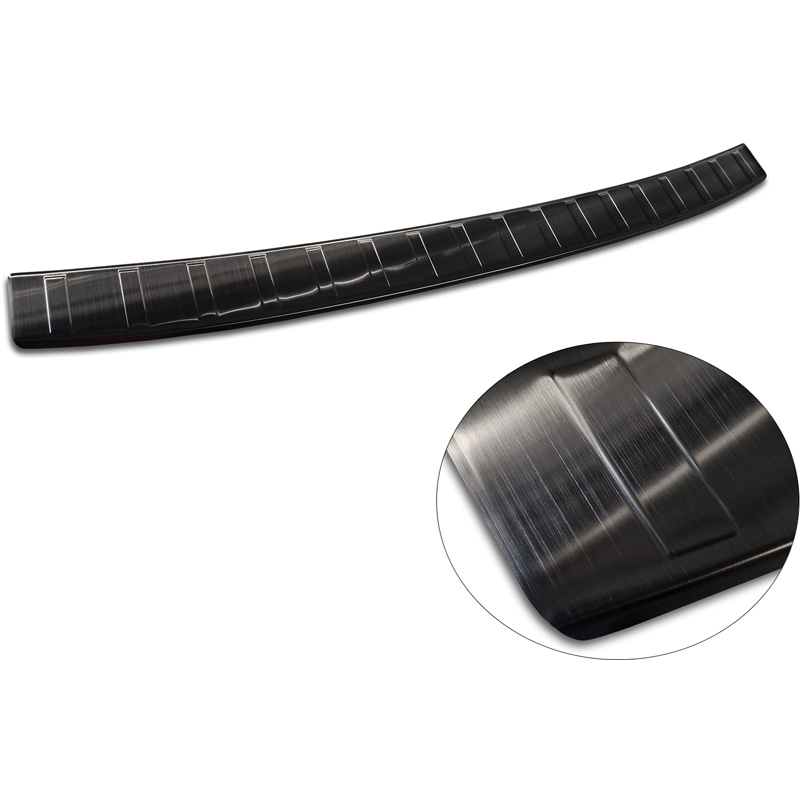 Zwart RVS Achterbumperprotector  Peugeot 308 III SW 2021- 'Ribs'