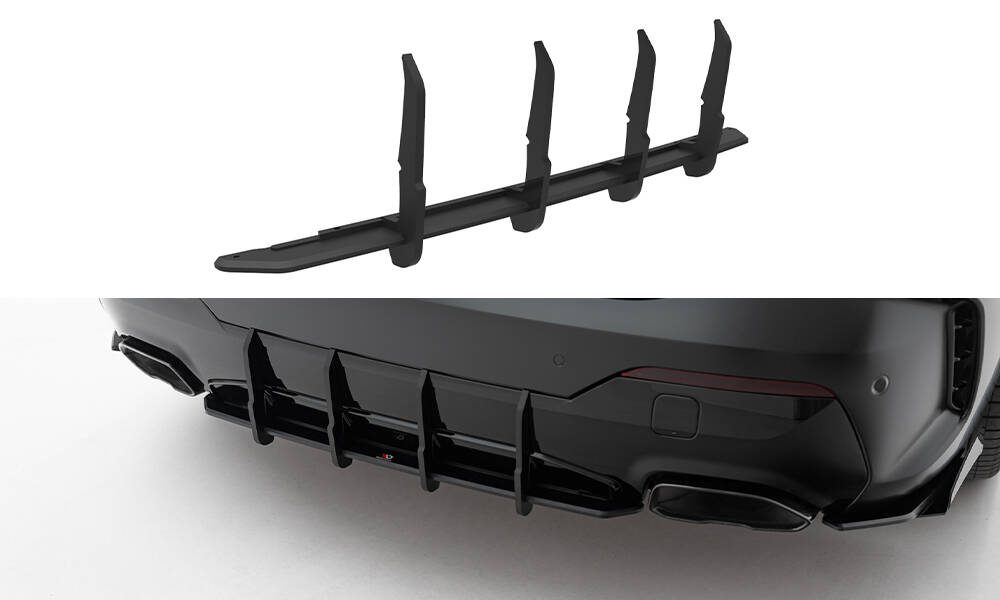 Street Pro Achterdiffuser BMW 4 M-Pack / M440i G22 / G23 Maxton Glanzend zwart