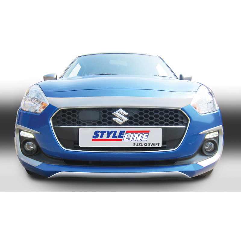 RGM Voorspoiler 'Skid-Plate'  Suzuki Swift IV 5-deurs excl. Sport 5/2017- Zilver