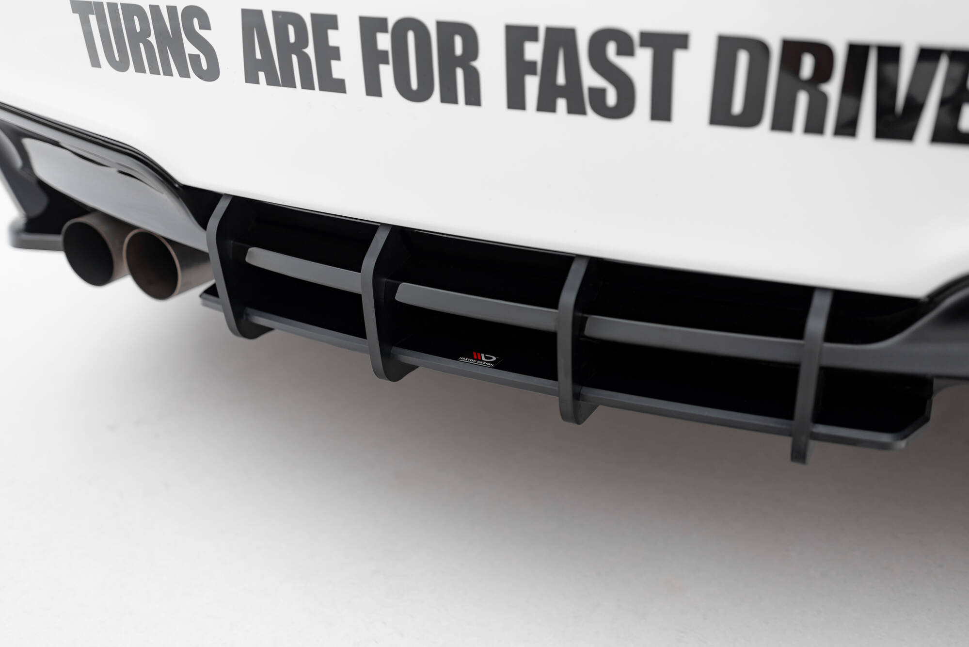 Street Pro Achter Diffuser BMW 1 M Coupe E82 Maxton Glanzend zwart