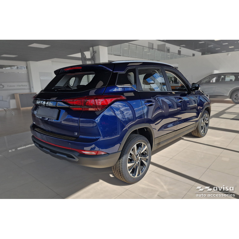 Matzwart RVS Achterbumperprotector  BAIC Beijing 3 (X35) 2023- 'Ribs'