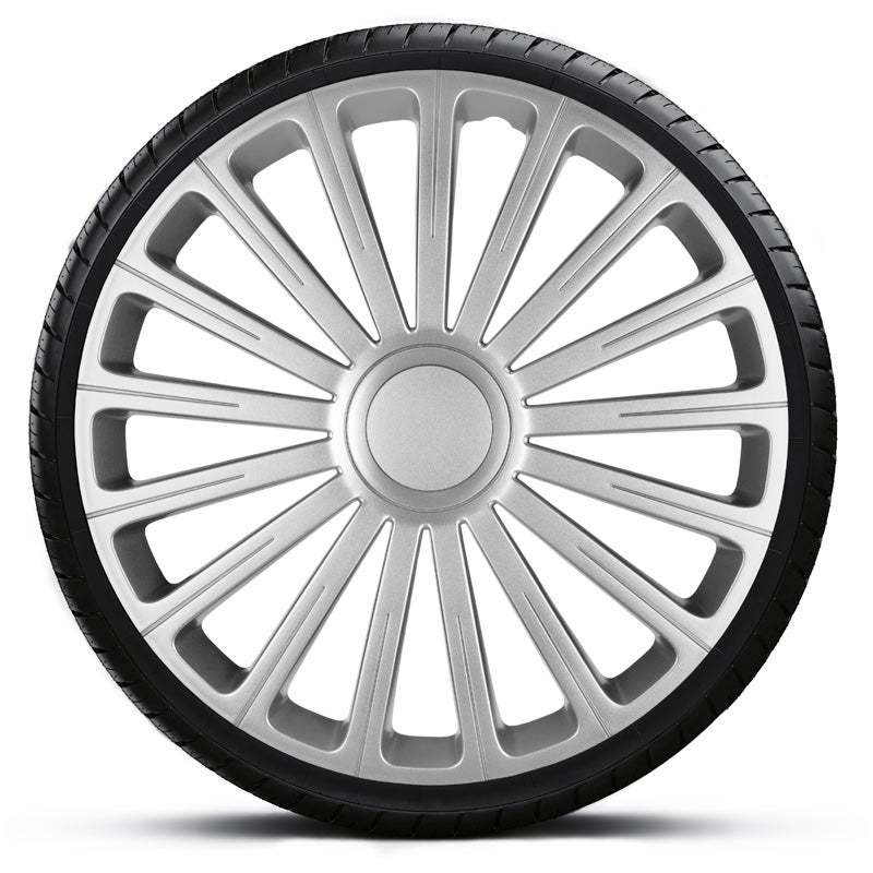 4-Delige Wieldoppenset Radical 14-inch zilver