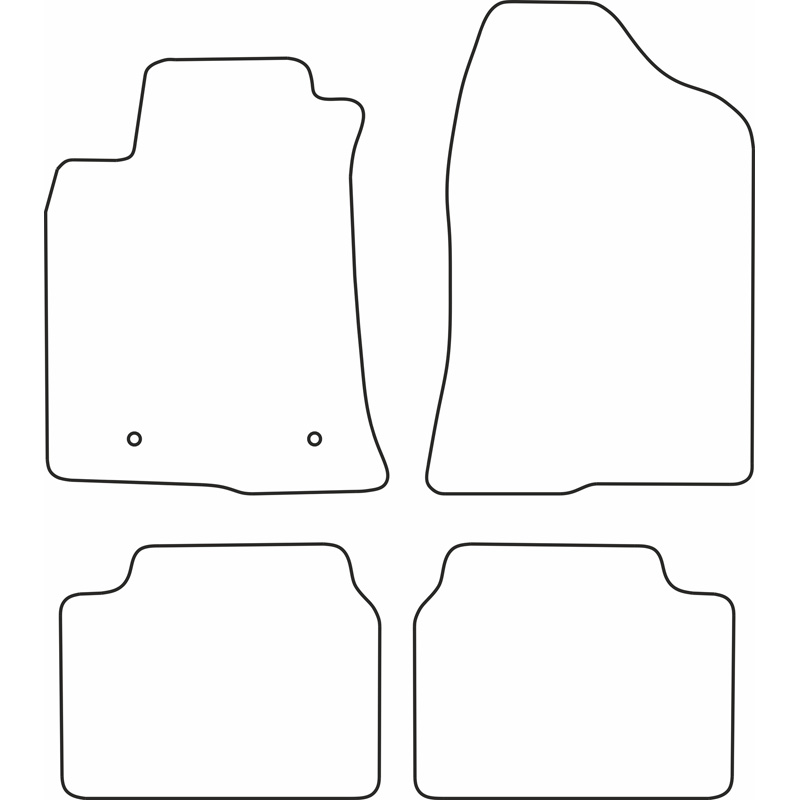 Automatten Velours  Toyota Avensis 2005-2009