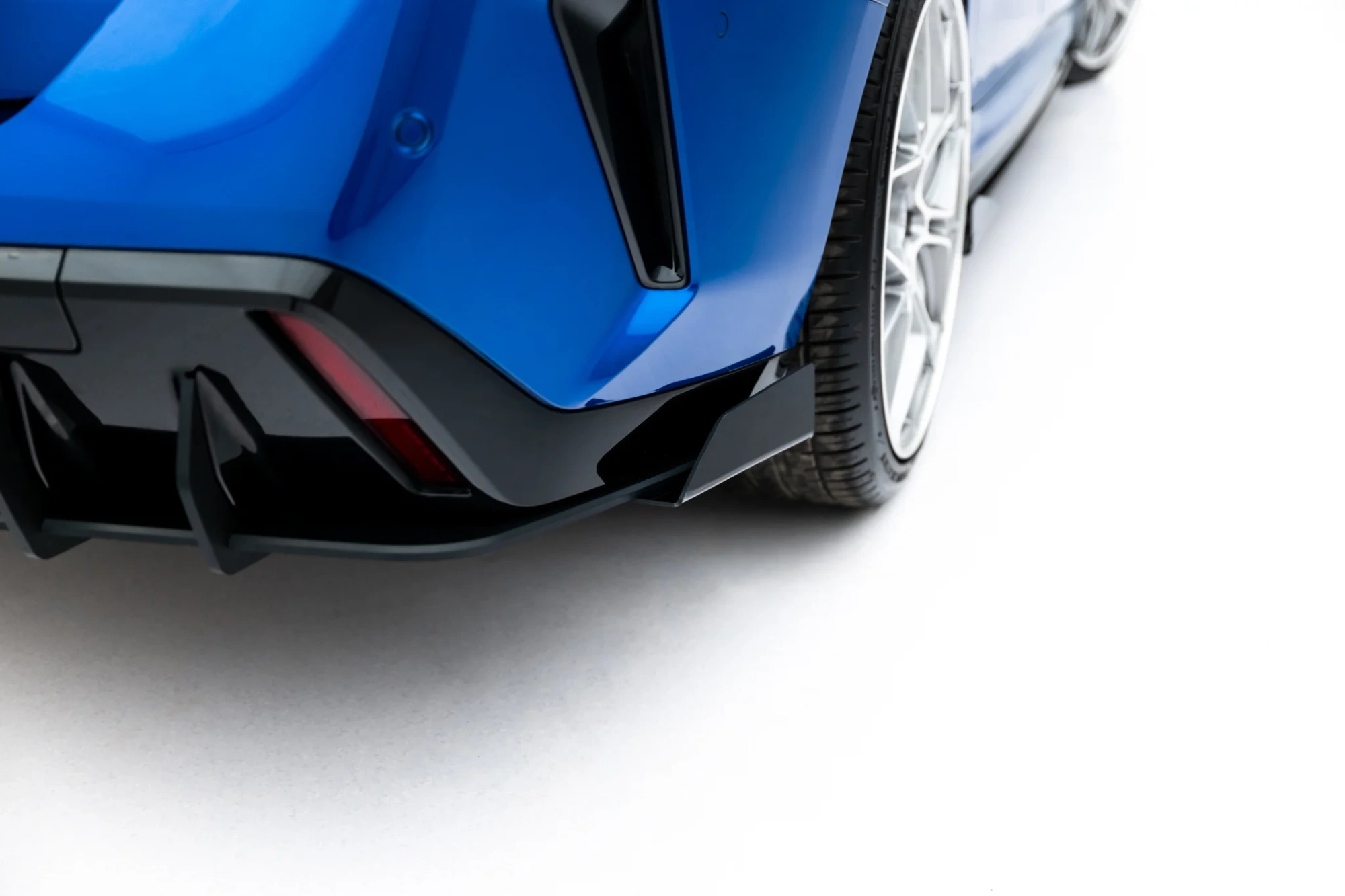 Achterdiffuser + Flaps BMW 2 M-Pack Gran Coupé F74 Glanzend Zwart