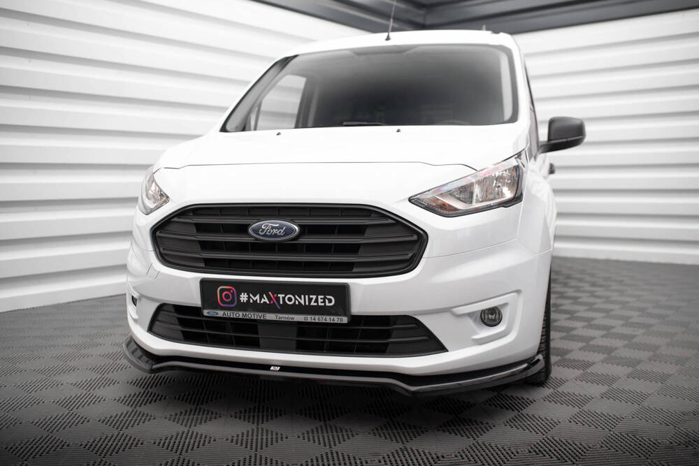 Voorspoiler V.1 Ford Transit Connect Mk2 FL Maxton Glans Zwart