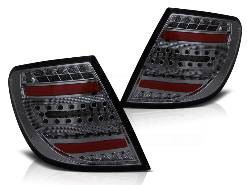 Achterlichten Mercedes W204 07-11 LED LIMOUSINE Rood/smoke